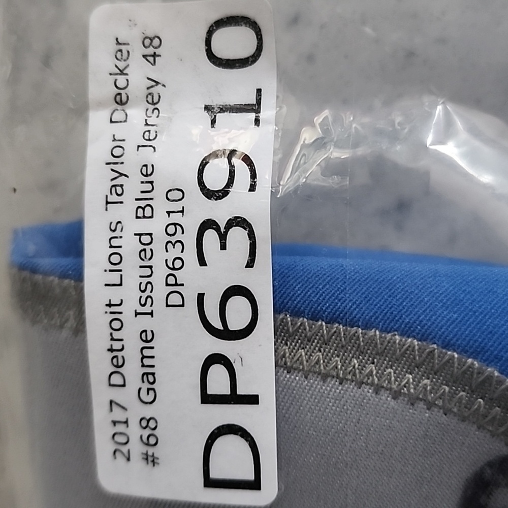 Detroit Lions Blue Jersey